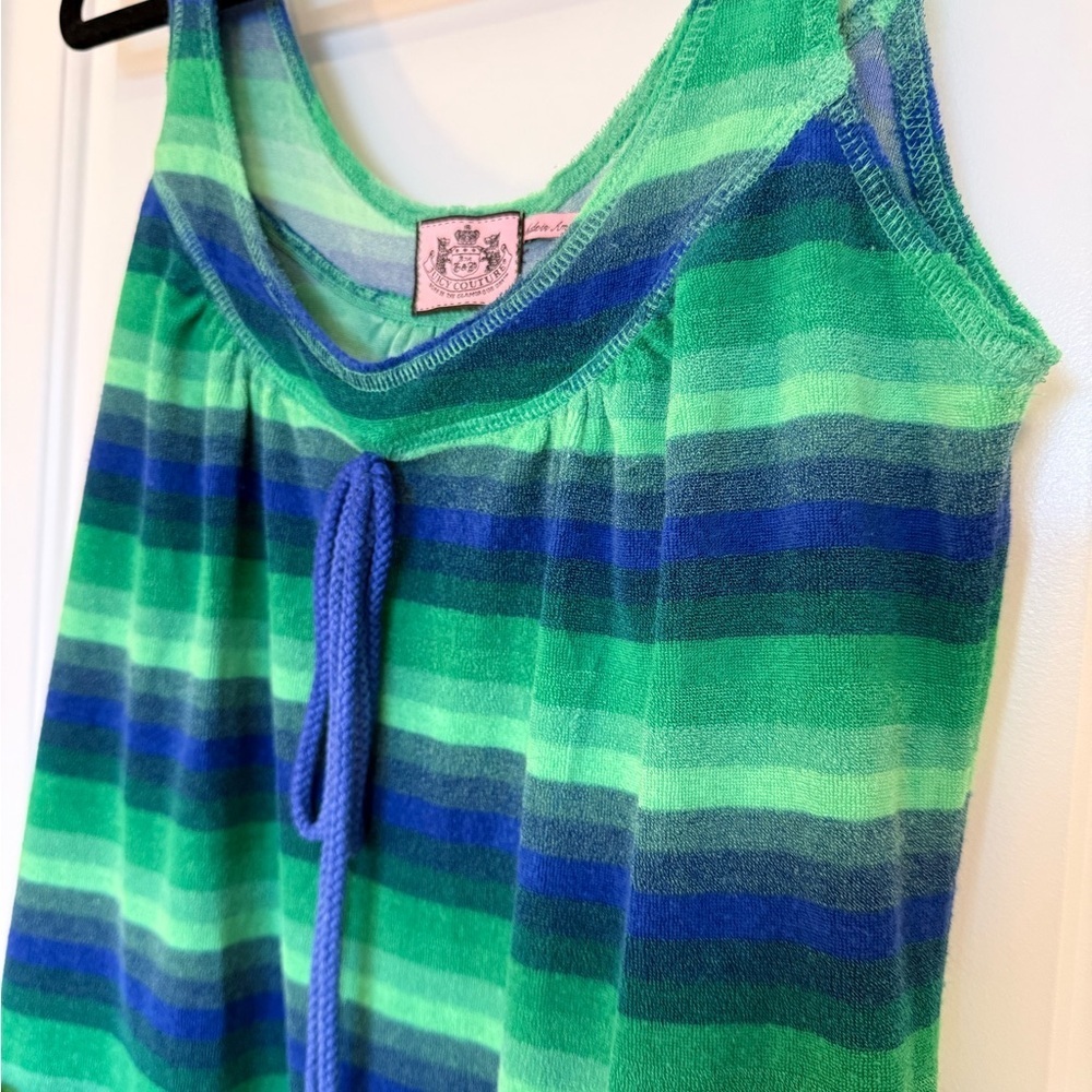Juicy Couture Y2K Terry Cloth Swimsuit Coverup Whimsigoth Preppy Size Small - Picture 3 of 11